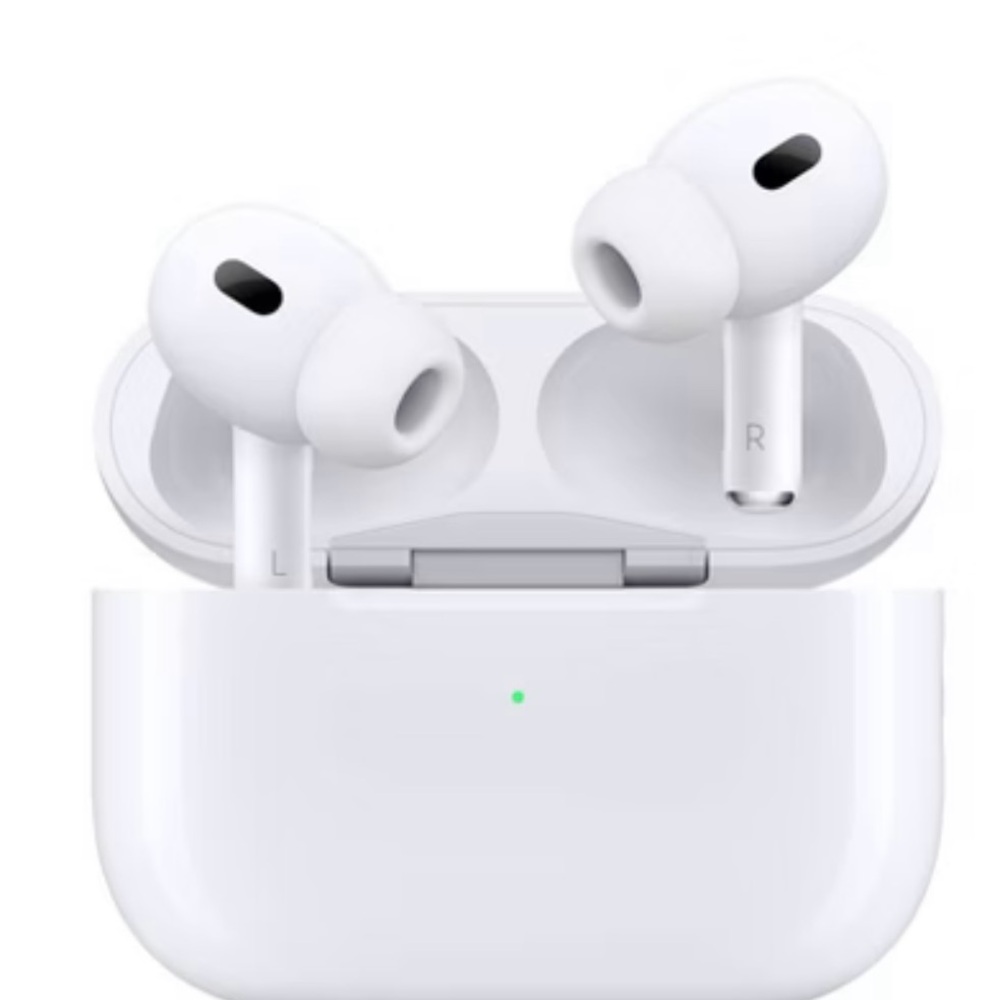 White Wireless Earbuds with Charging Case